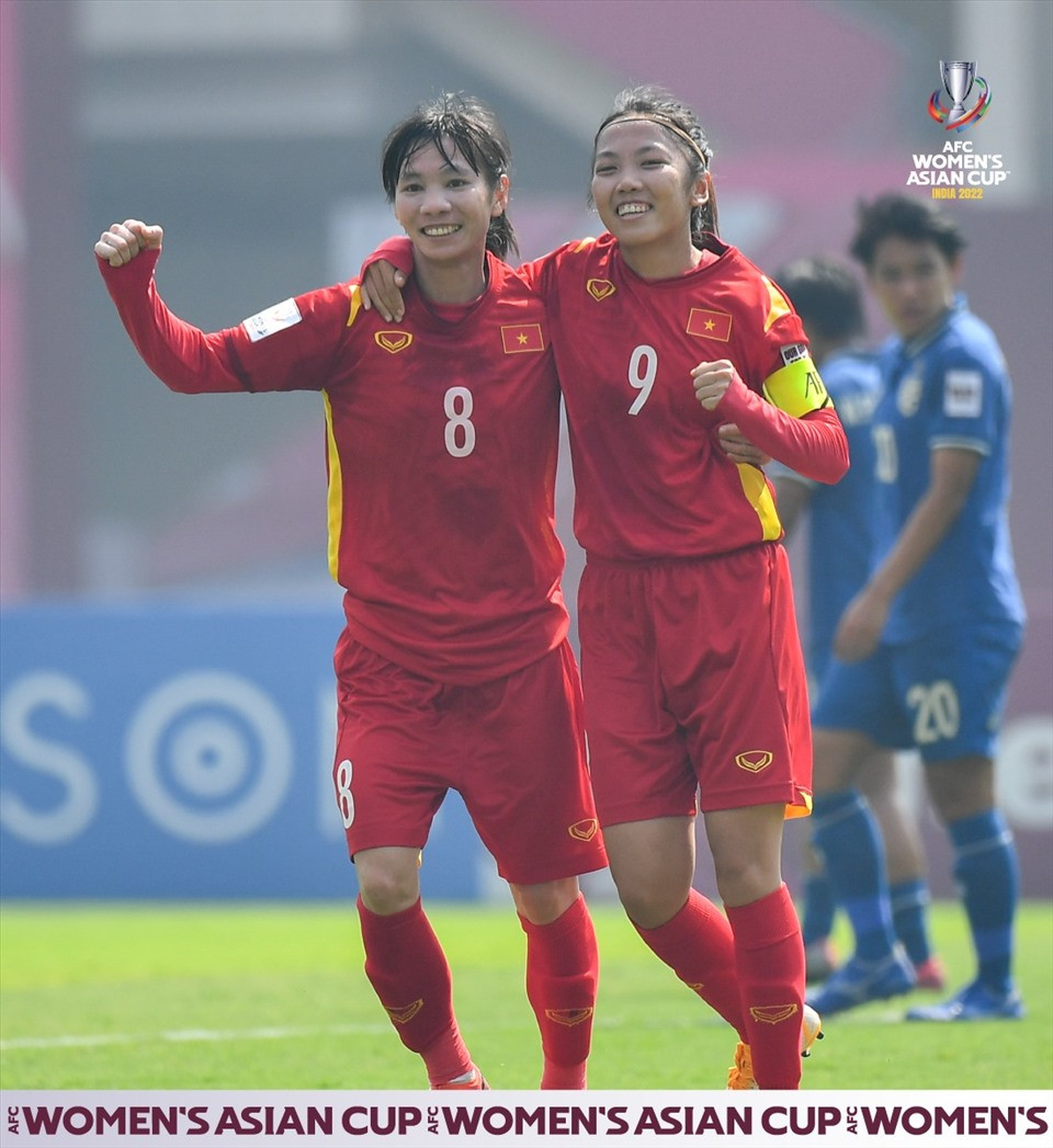 Tuyển nữ Việt Nam có chiến thắng ấn tượng trước tuyển nữ Thái Lan. Ảnh: AFC