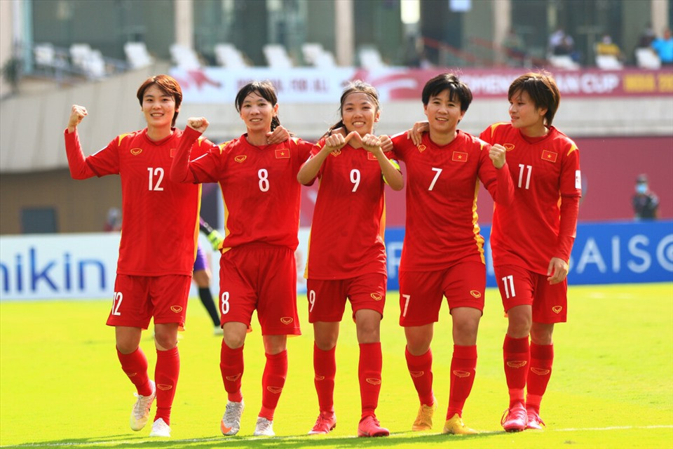 Đội tuyển bóng đá nữ Việt Nam vượt qua rất nhiều khó khăn để tiến gần đến World Cup. Ảnh: AFC