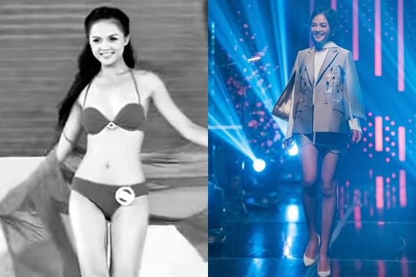 Thu Quỳnh catwalk sau 14 năm thi hoa hậu, vẫn không khá nổi-1