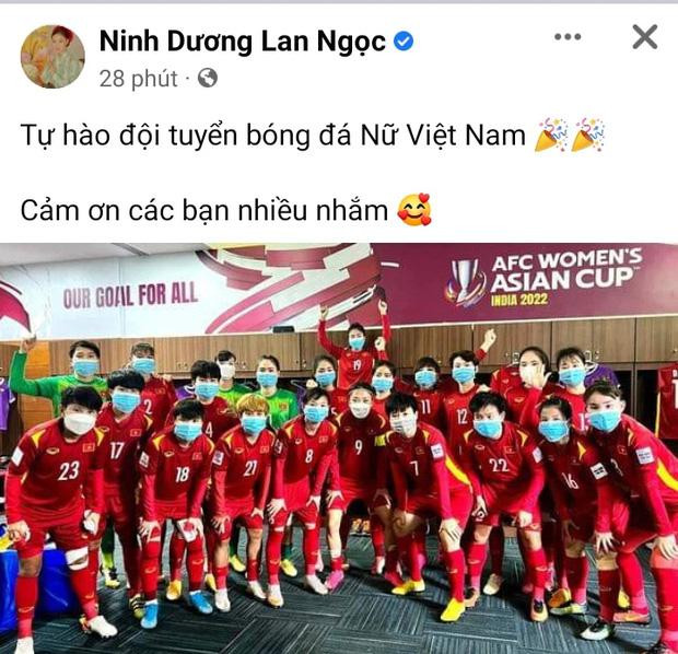 Lan Ngọc, Ngô Kiến Huy và dàn sao chúc mừng tuyển nữ Việt Nam-1