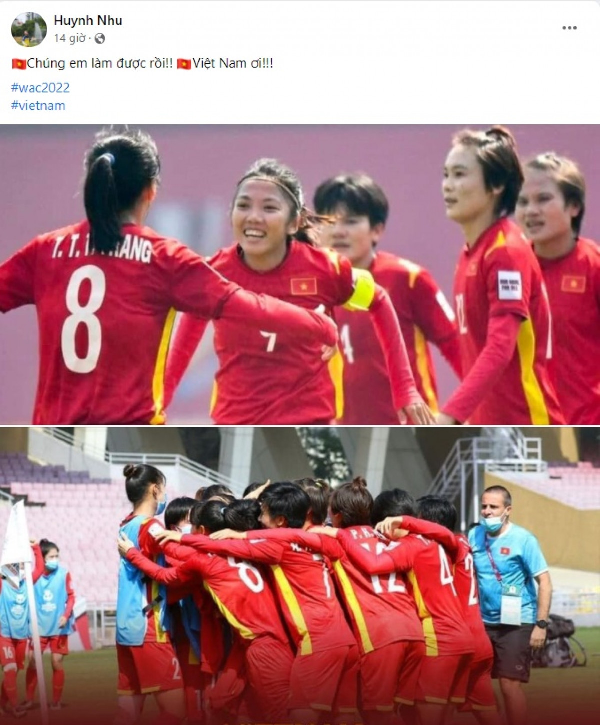 Tiền đạo Huỳnh Như là thủ lĩnh của ĐT nữ Việt Nam trên hành trình giành vé tới VCK World Cup nữ 2023.