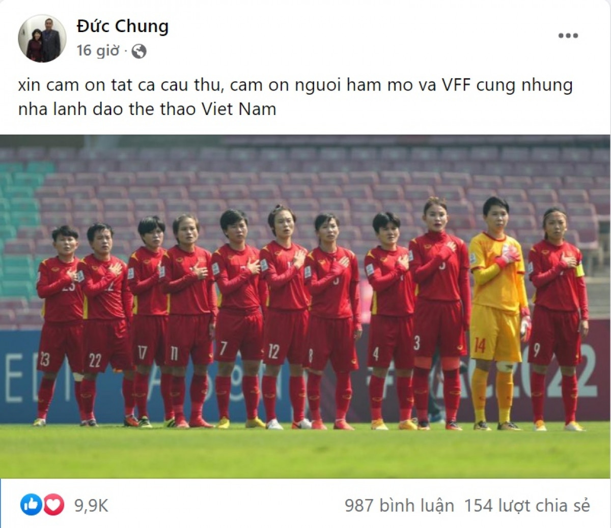 HLV Mai Đức Chung chia sẻ cảm xúc sau khi cùng ĐT nữ Việt Nam có lần đầu tiên trong lịch sử giành vé dự World Cup.