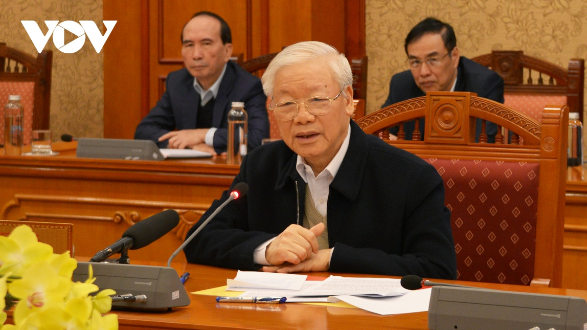 Tổng Bí thư Nguyễn Phú Trọng: Không để lơ là công việc sau Tết - 1