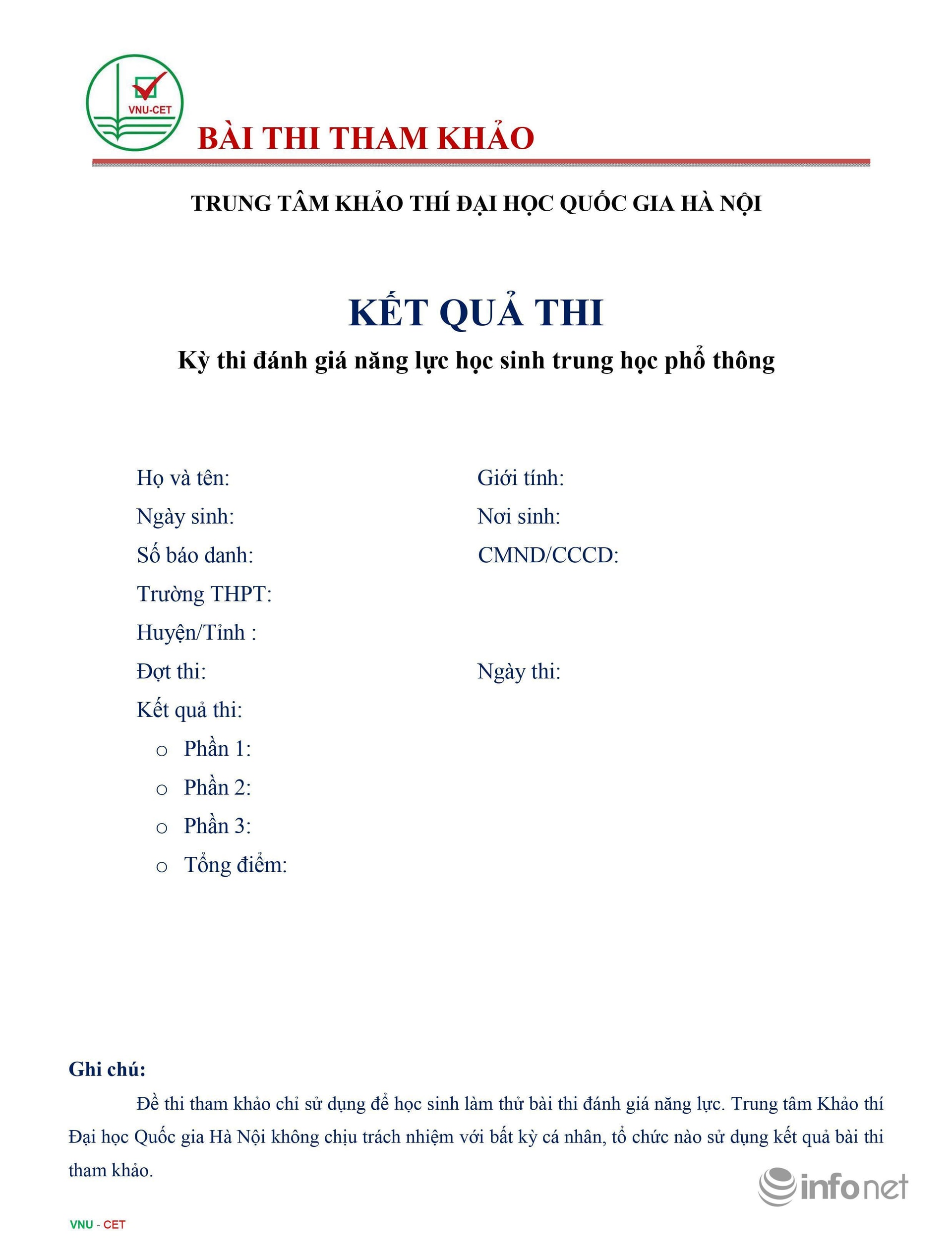 Trọn bộ đề tham khảo thi đánh giá năng lực ĐHQG Hà Nội 2022 với 150 câu hỏi