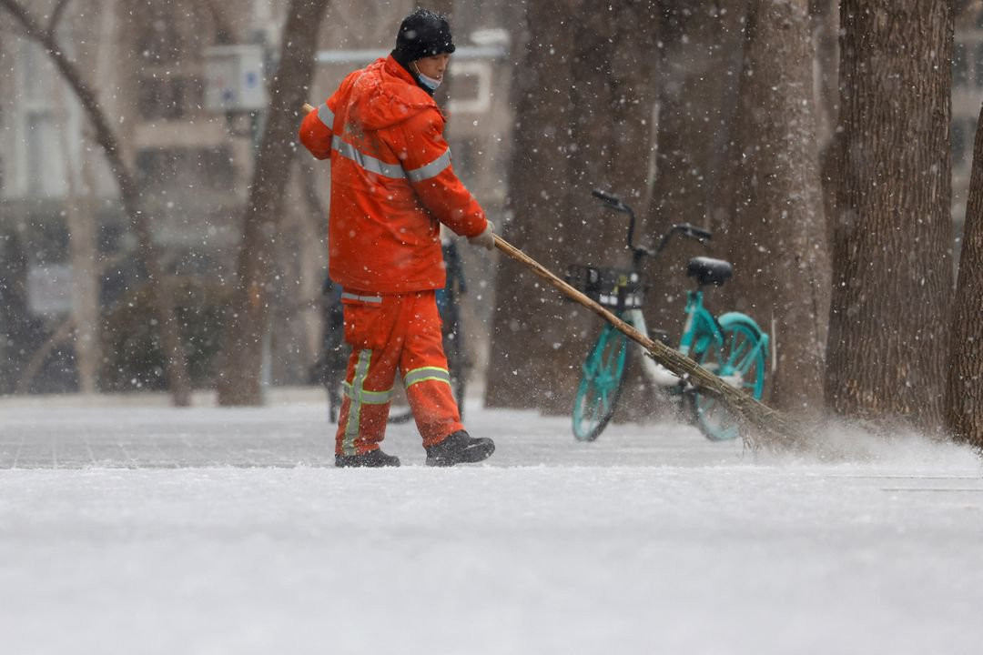 Tuyết lần đầu rơi tại Olympic mùa đông ở Bắc Kinh - 2