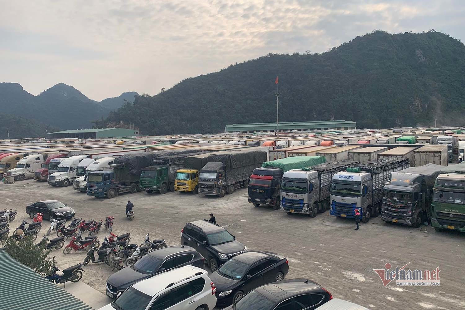 Cửa khẩu quá tải, Lạng Sơn dừng tiếp nhận xe chở hoa quả tươi
