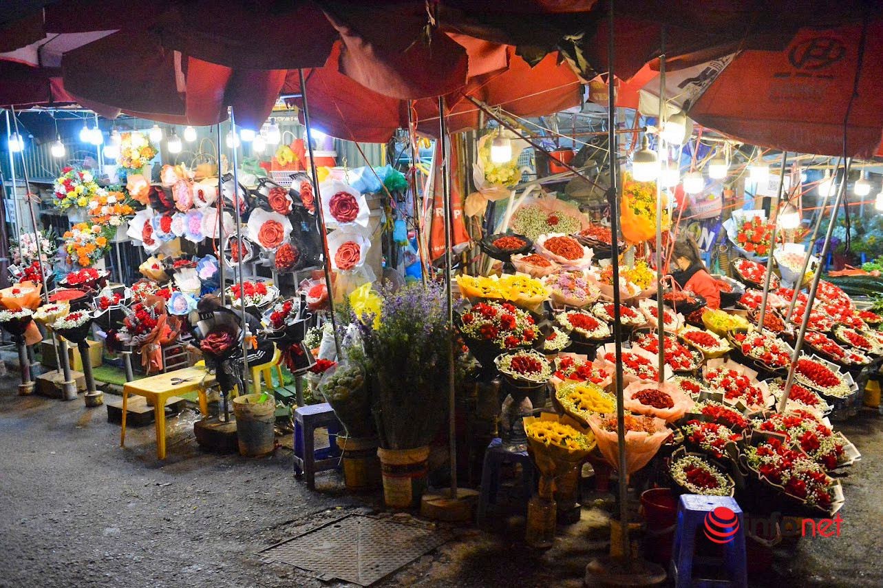 Chợ hoa lớn nhất Hà Nội ngày lễ tình yêu: Hoa đẹp nhưng khách vắng tanh