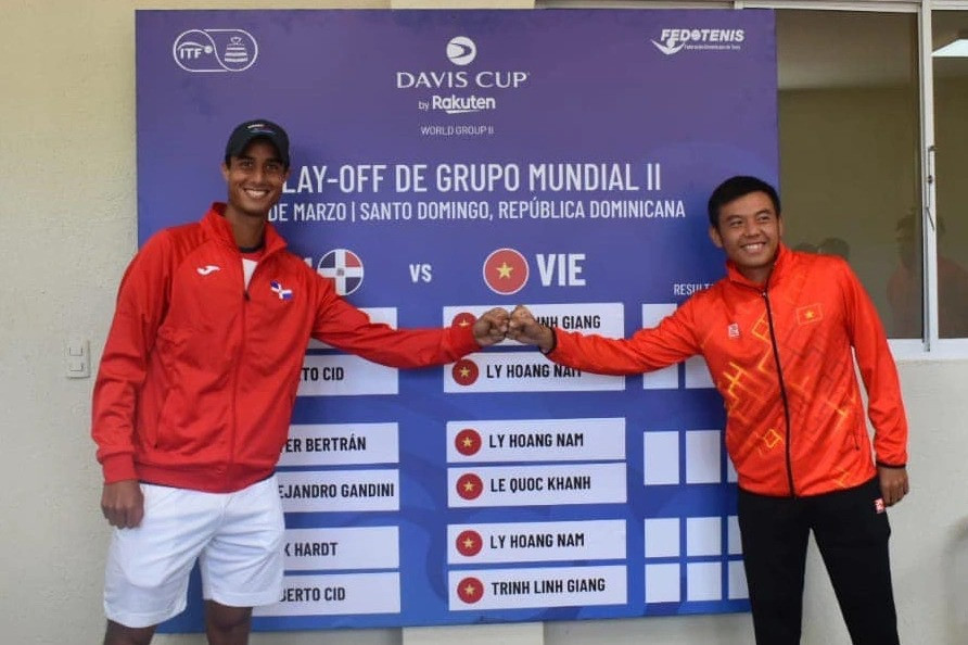 Đội tuyển quần vợt Việt Nam ra quân không thành công ở play-off Davis Cup - 1