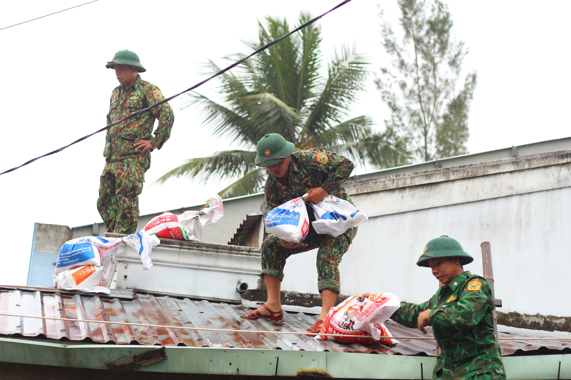 Người dân miền Trung rời làng đi tránh bão - 9