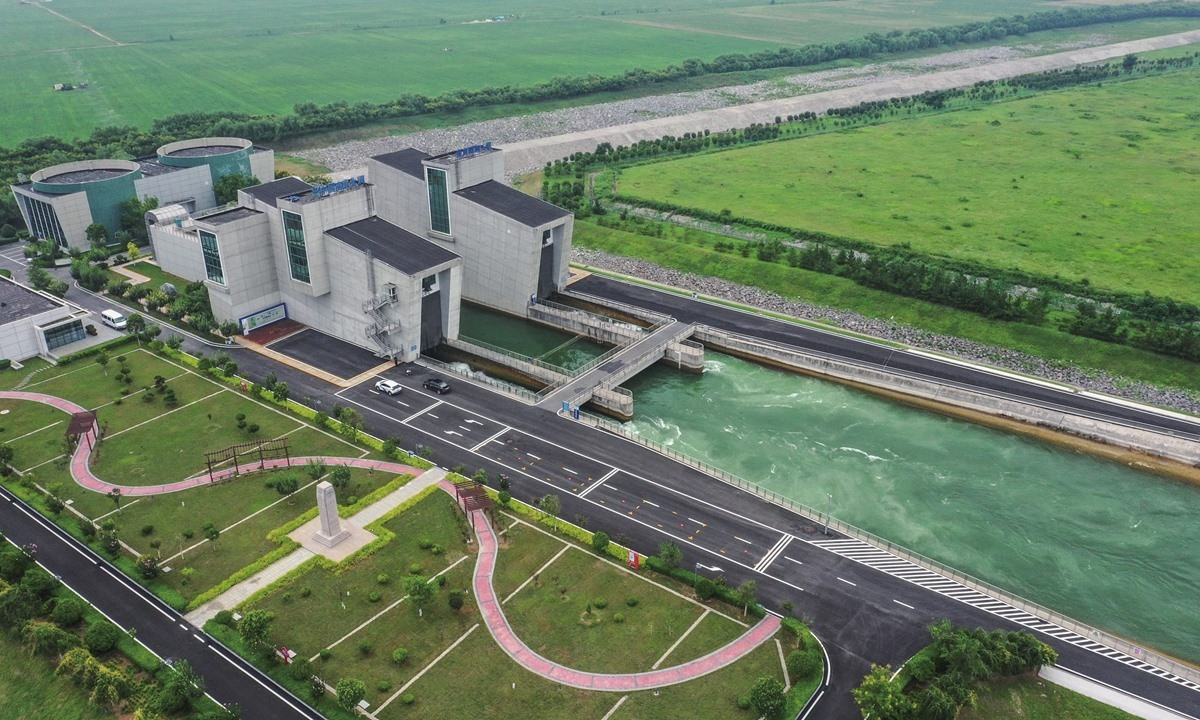 Đường hầm qua sông Hoàng Hà thuộc dự án Nam thủy Bắc điều ở Giao Châu, Hà Nam, miền Trung Trung Quốc, ngày 26.8.2022. Ảnh: VCG