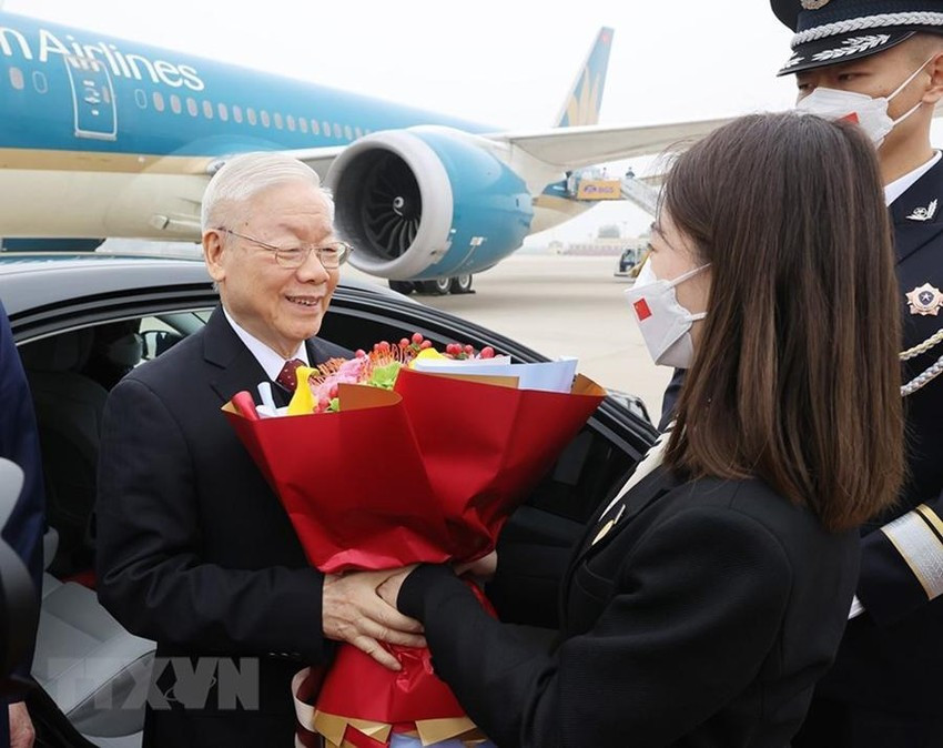 Hình ảnh Tổng bí thư Nguyễn Phú Trọng bắt đầu chuyến thăm chính thức CHND Trung Hoa ảnh 6