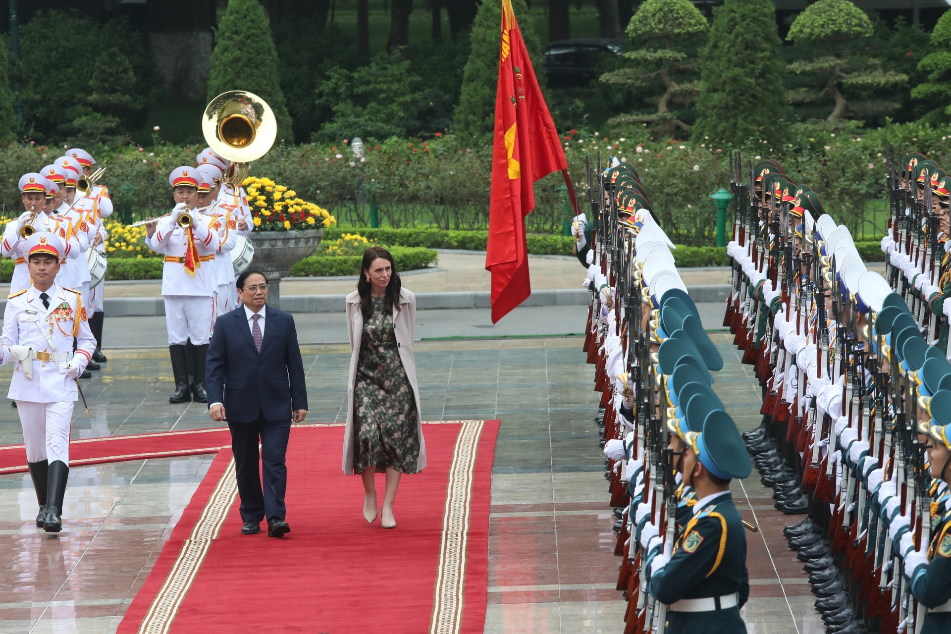 Lễ đón Thủ tướng New Zealand thăm chính thức Việt Nam - 4