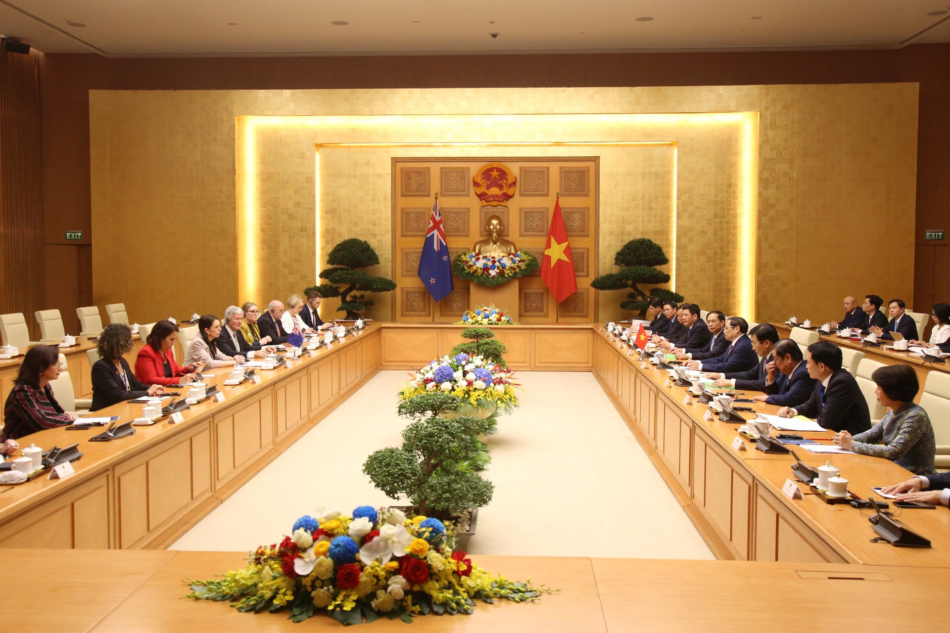 Lễ đón Thủ tướng New Zealand thăm chính thức Việt Nam - 9