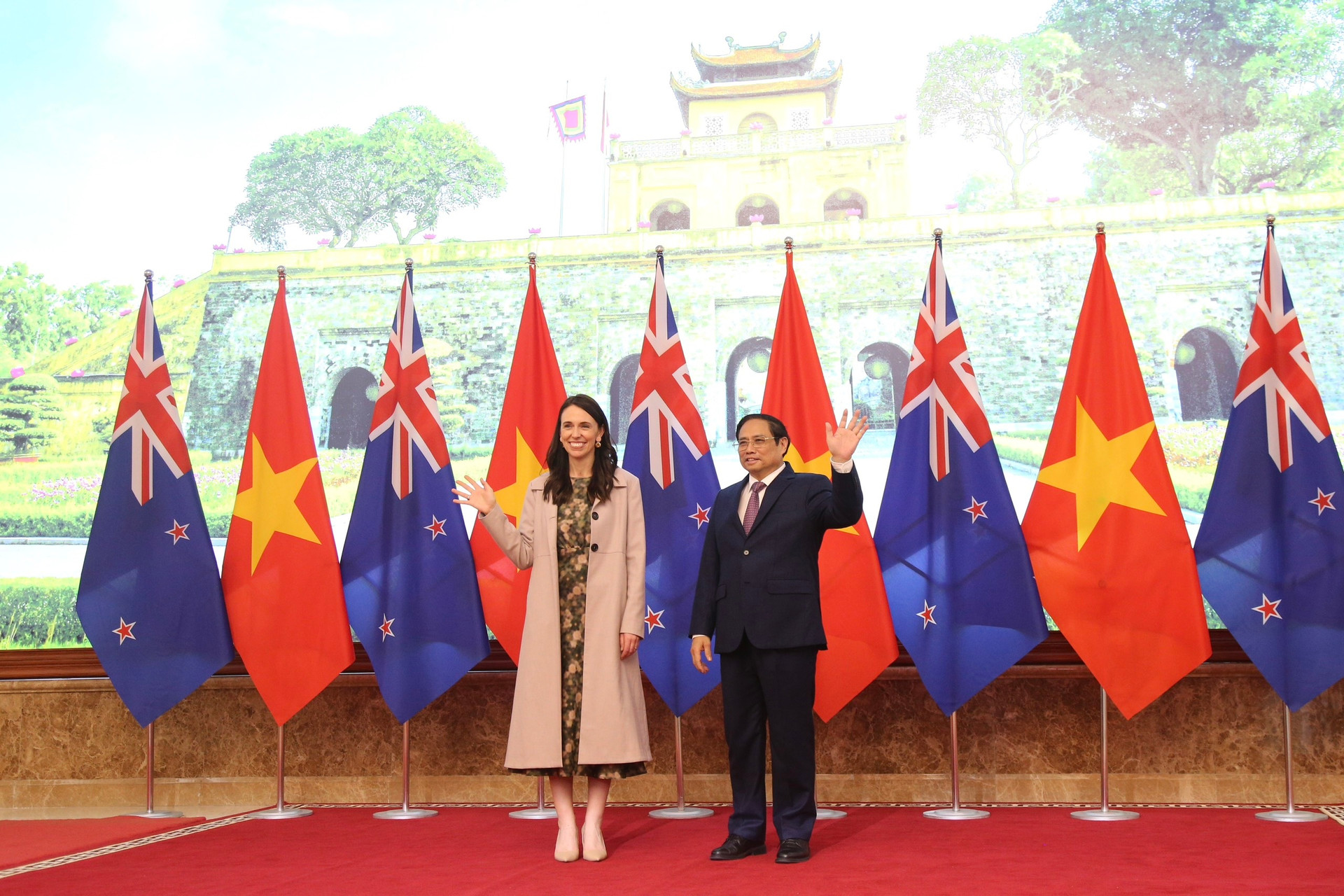 Lễ đón Thủ tướng New Zealand thăm chính thức Việt Nam - 8
