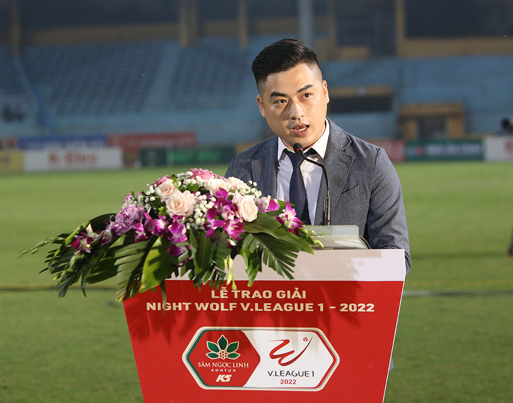 Chùm ảnh trao Cúp VĐ Night Wolf V.League 1-2022 cho CLB Hà Nội  - Ảnh 26.
