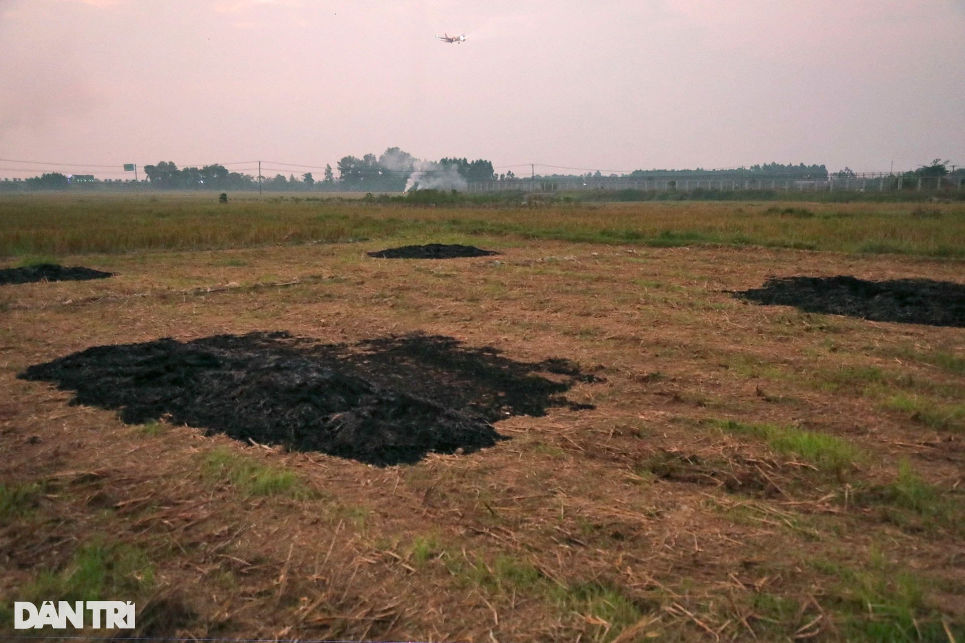 Khói đốt rơm rạ mù mịt khu vực máy bay hạ cánh sân bay Nội Bài - 10