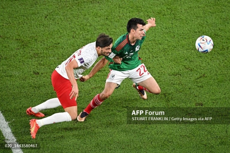 Lozano đang là cầu thủ chơi nổi bật nhất bên phía Mexico. Tuy nhiên, chất lượng những tình huống xử lý cuối cùng tương đối thấp. Ảnh: AFP