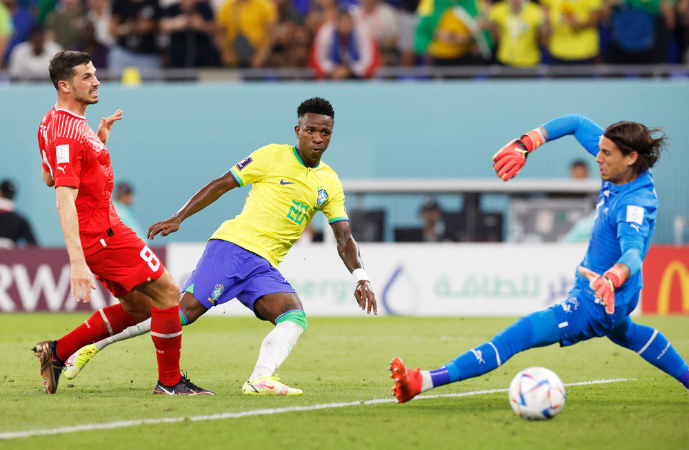 Casemiro nã đại bác hạ Thụy Sỹ, Brazil vào vòng 1/8 World Cup 2022 - 2