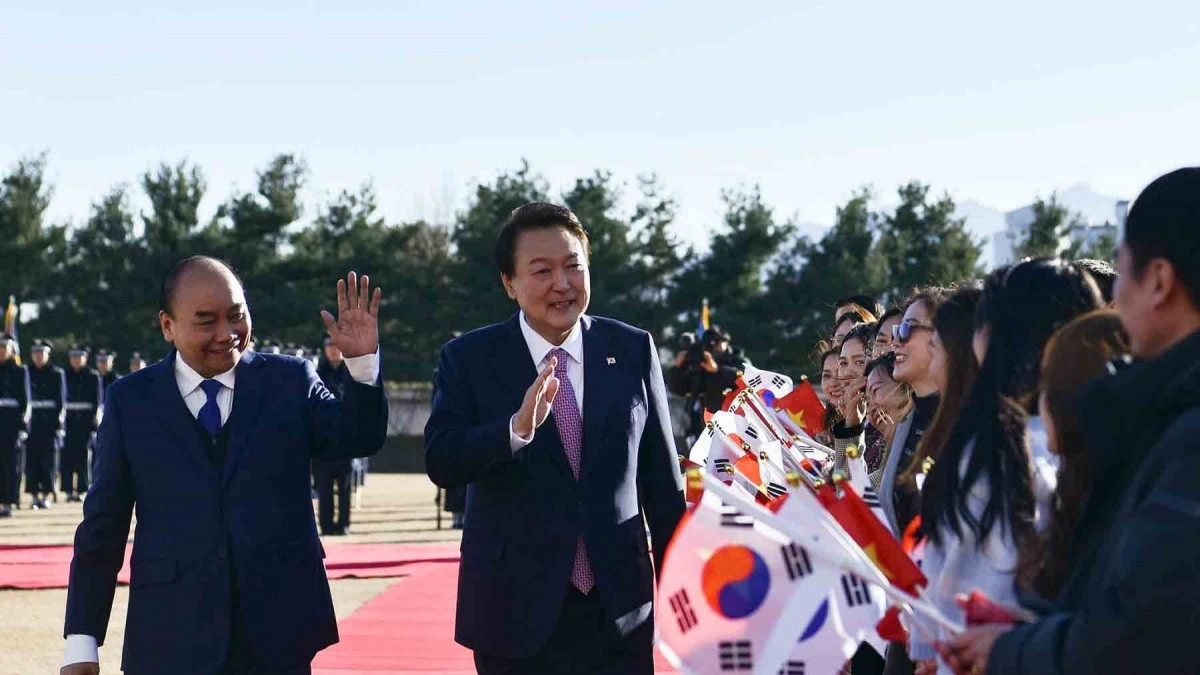Hàn Quốc bắn đại bác chào mừng Chủ tịch nước Nguyễn Xuân Phúc - 6