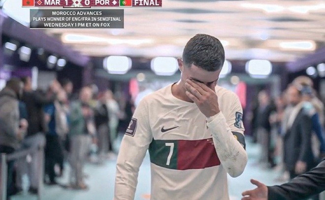 C.Ronaldo vừa đi vừa khóc, uất ức tột độ khi Bồ Đào Nha bị loại - 3