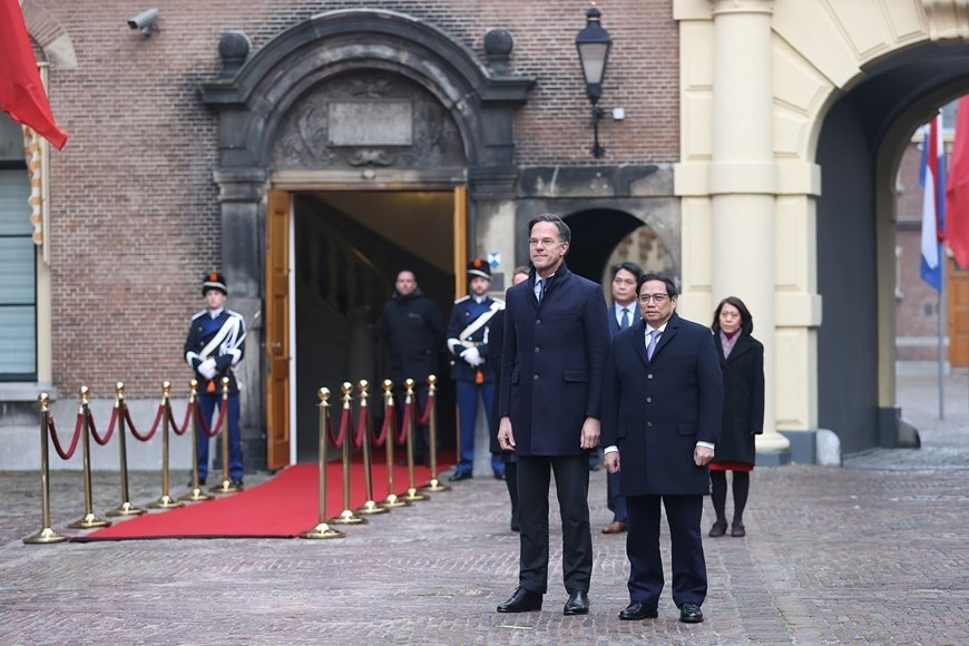 Lễ đón Thủ tướng Phạm Minh Chính thăm chính thức Hà Lan