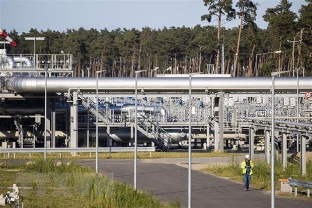 Đường ống dẫn khí đốt thuộc dự án Dòng chảy phương Bắc 2 tại Lubmin, Đức. Ảnh: AFP