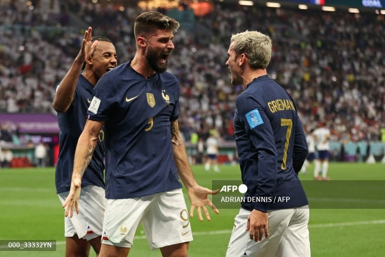 Các ngôi sao của tuyển Pháp đều thể hiện khát khao và tinh thần chiến đấu hết mình.  Ảnh: AFP