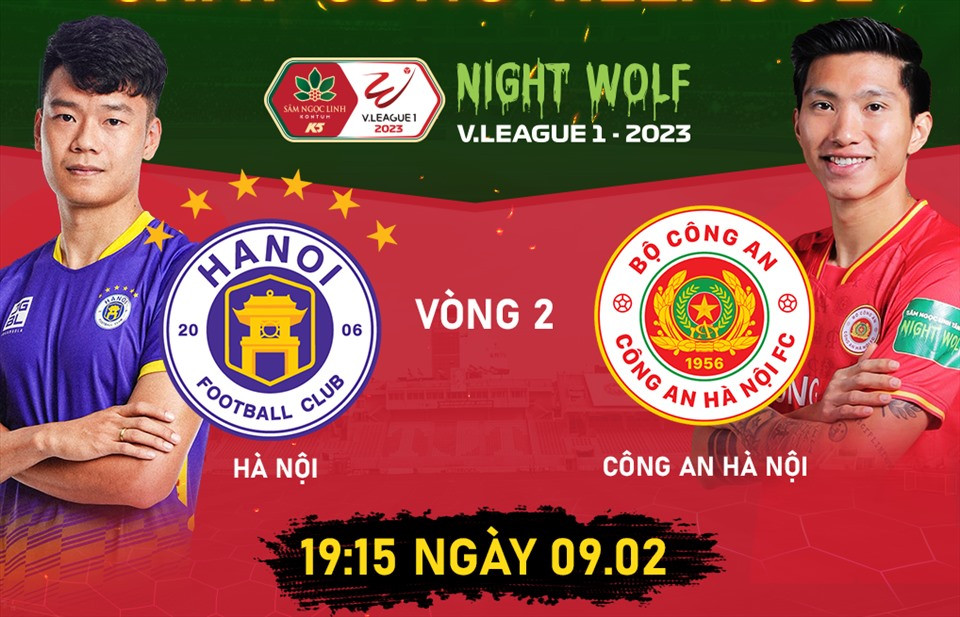 Link xem trực tiếp Hà Nội FC vs Công an Hà Nội tại vòng 2 V.League 2023
