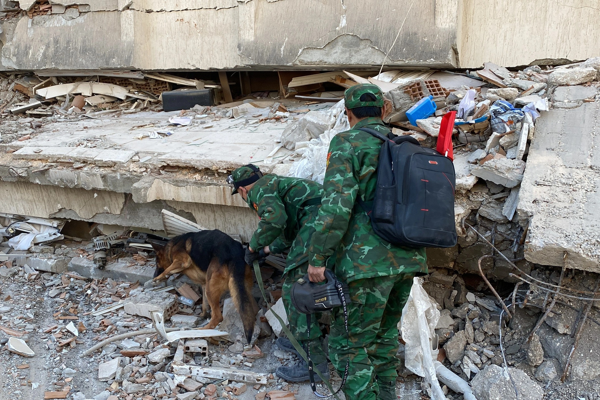 Công binh Việt Nam điều chó nghiệp vụ vào sâu khu vực đổ nát tại Thổ Nhĩ Kỳ - 5