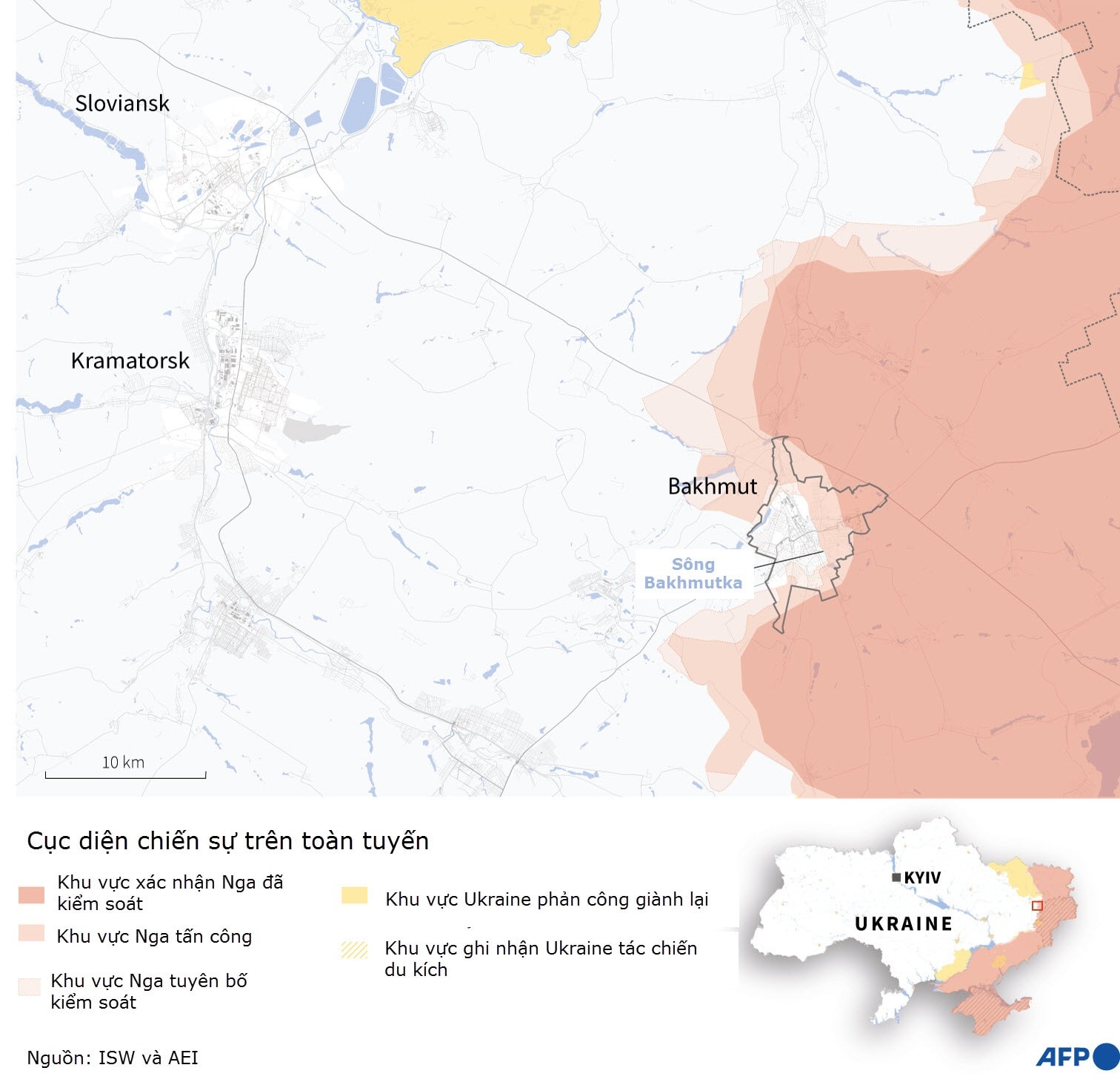 Tổng thống Ukraine đến Donetsk, Nga kiểm soát mọi ngả đường vào Bakhmut - 2