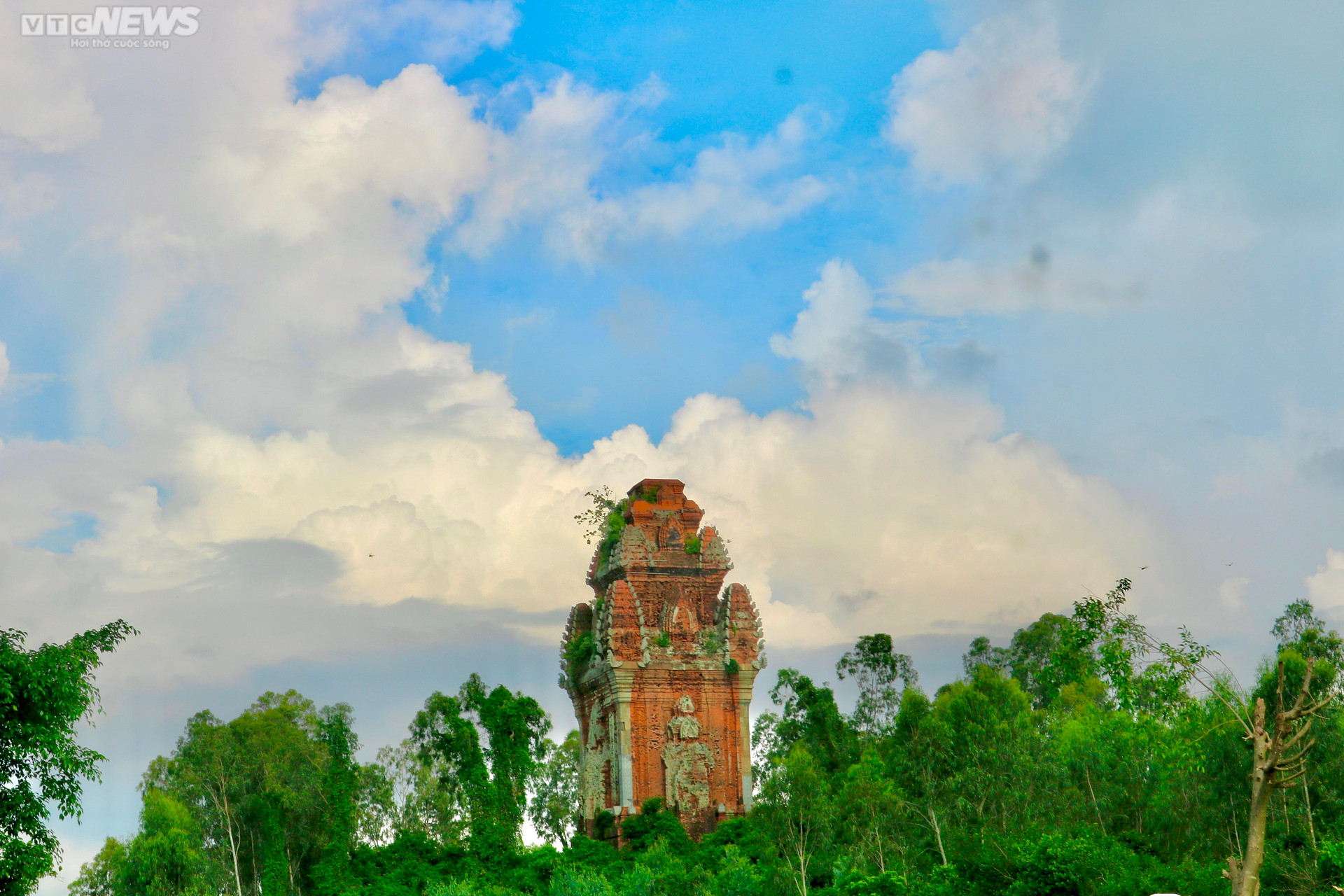 Tháp Chăm cổ ở Bình Định bị đập phá tường, thành nơi hút cỏ của nhiều đối tượng - 9