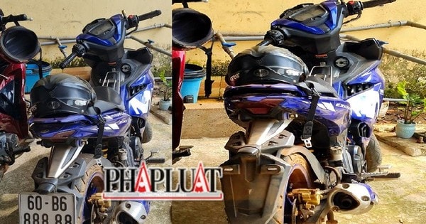 Xe trùng biển 'siêu đẹp' tại trụ sở công an xã là của 1 công an viên