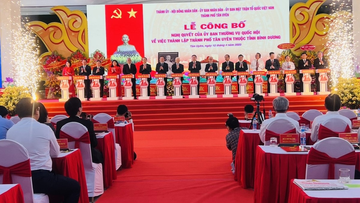 Bình Dương: Chính thức công bố Tân Uyên lên thành phố ảnh 2
