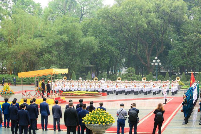 Cận cảnh lễ đón Thủ tướng Cộng hòa Czech thăm chính thức Việt Nam - Ảnh 3.