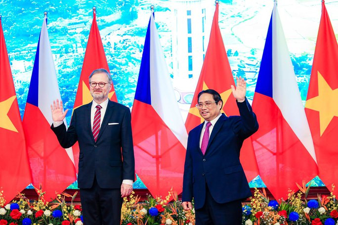 Cận cảnh lễ đón Thủ tướng Cộng hòa Czech thăm chính thức Việt Nam - Ảnh 11.
