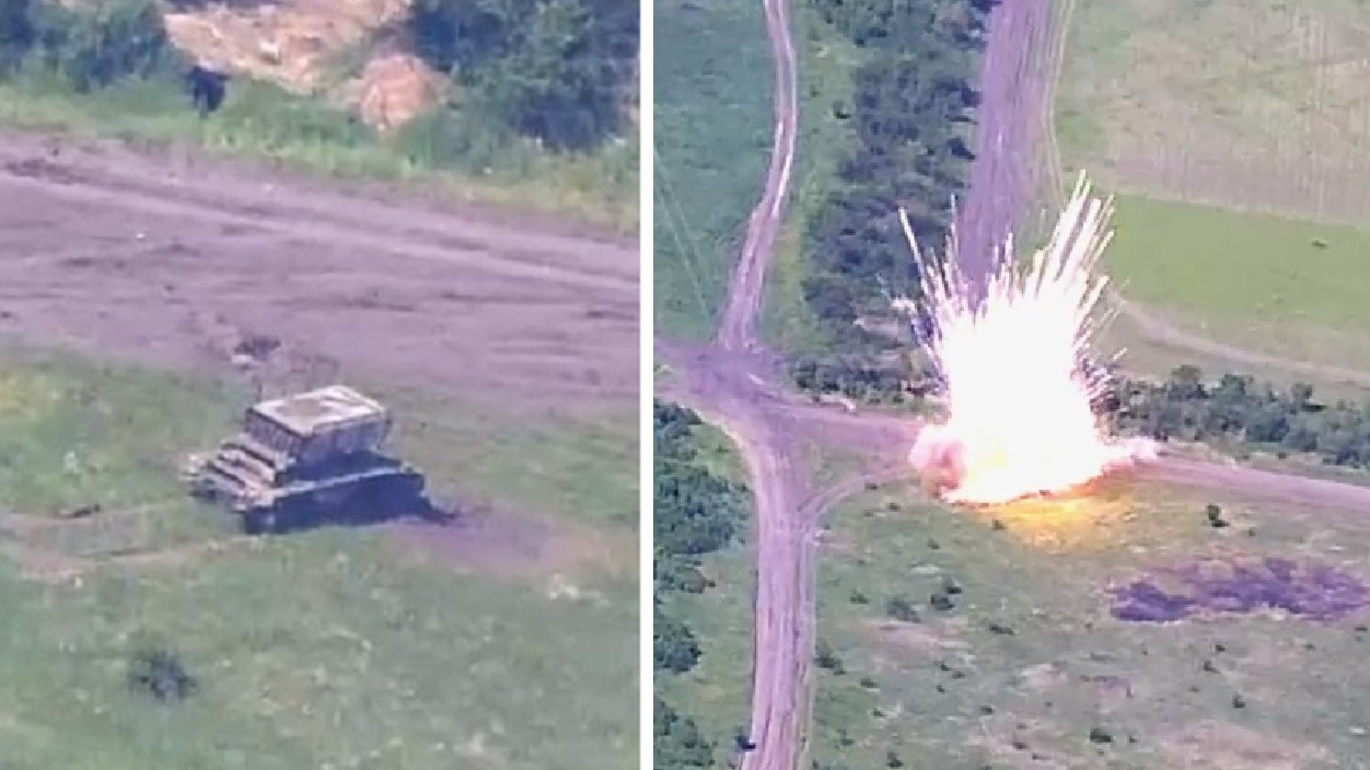 Pháo binh Ukraine tập kích, đánh nổ hỏa thần nhiệt áp của Nga - 1