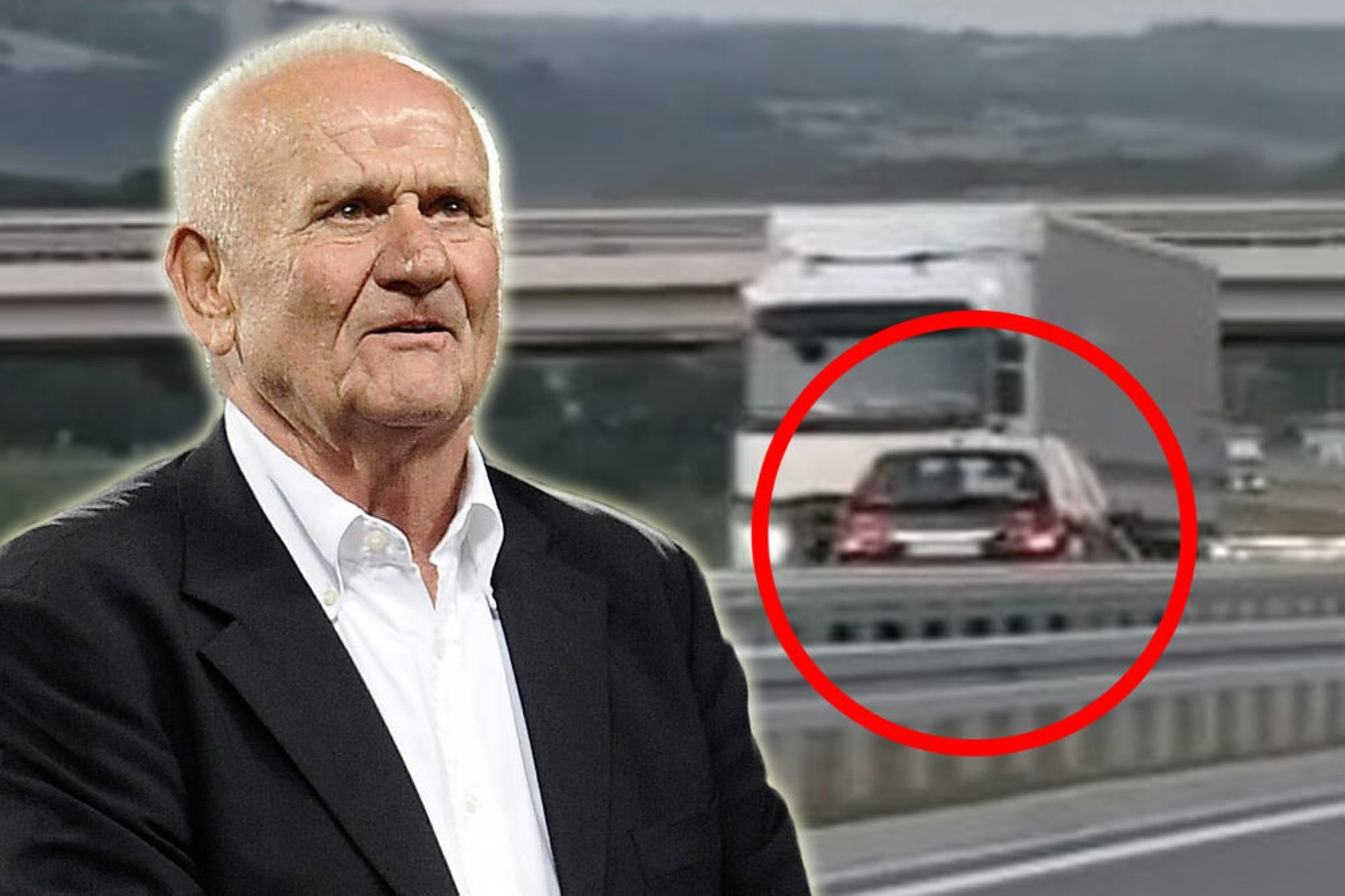 HLV Petrovic gây tai nạn trên đường cao tốc.