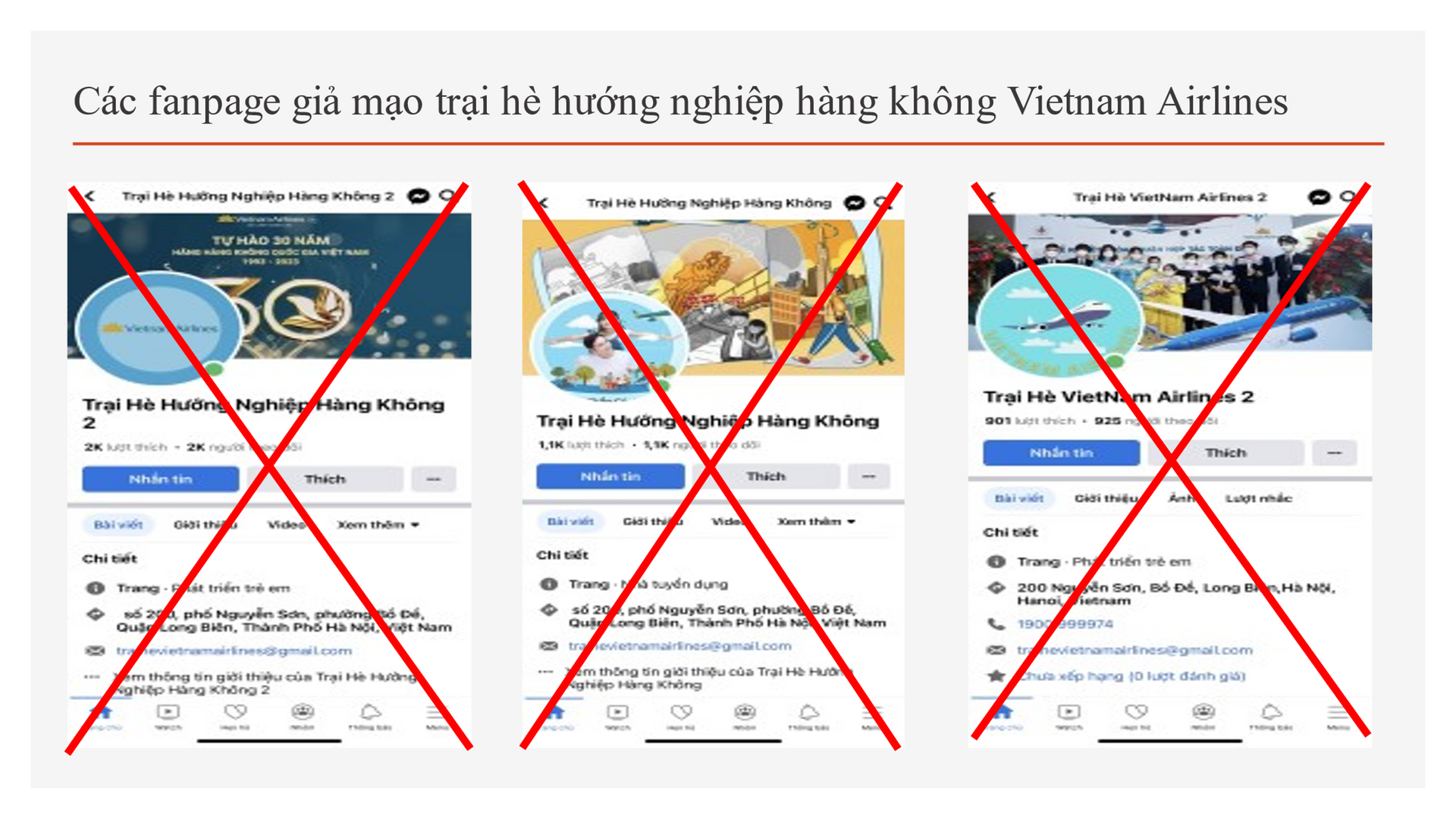 Công an Hà Nội cảnh báo về Trại hè VietNam Airlines 2 - 1