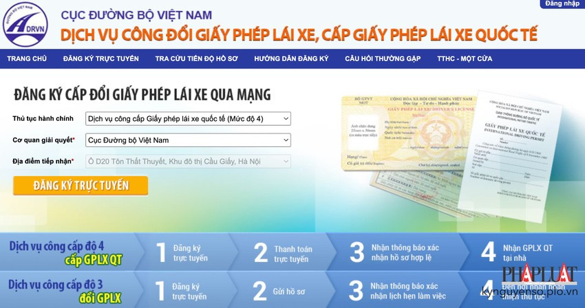 Đổi GPLX online ngay tại nhà. Ảnh: MINH HOÀNG