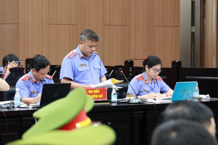 Đại diện Viện Kiểm sát Nhân dân TP Hà Nội tại phiên tòa.