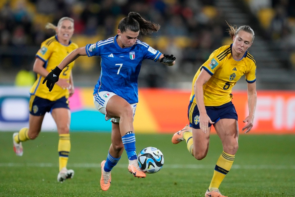 Đội tuyển nữ Italy nhận thất bại 0-5 trước Thụy Điển ở World Cup - 1