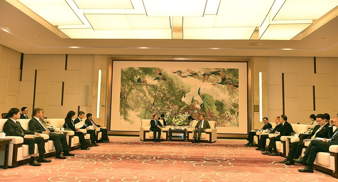 Phó Thủ tướng Trần Lưu Quang hội kiến Ngoại trưởng Vương Nghị - Ảnh 10.