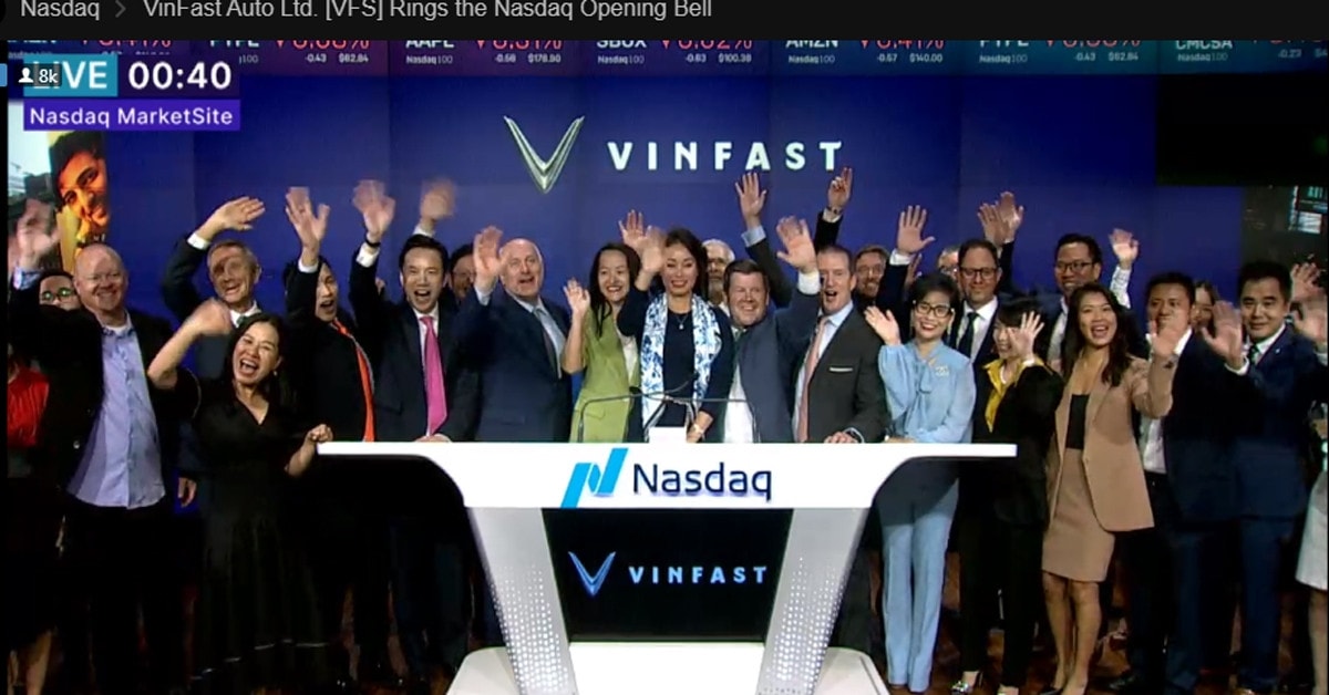 Cổ phiếu VinFast tăng mạnh tại Mỹ, ông Phạm Nhật Vượng thăng hạng tỷ phú thế giới