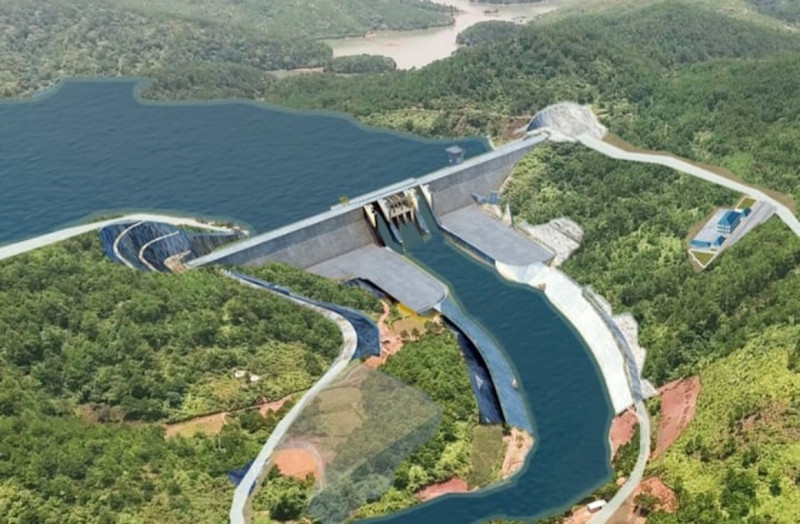 Mô phỏng Hồ Ka Pét sau khi hoàn thành. (Ảnh: UBND tỉnh Bình Thuận).