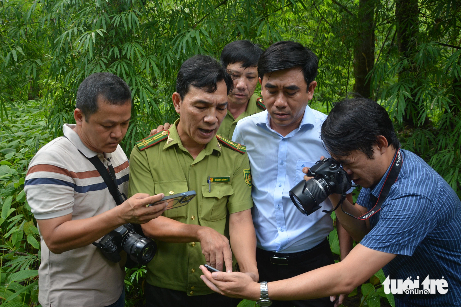 Đại diện Chi cục Kiểm lâm tỉnh Bình Thuận khẳng định vị trí cây căm xe cổ thụ nằm ngoài dự án, vẫn tồn tại.