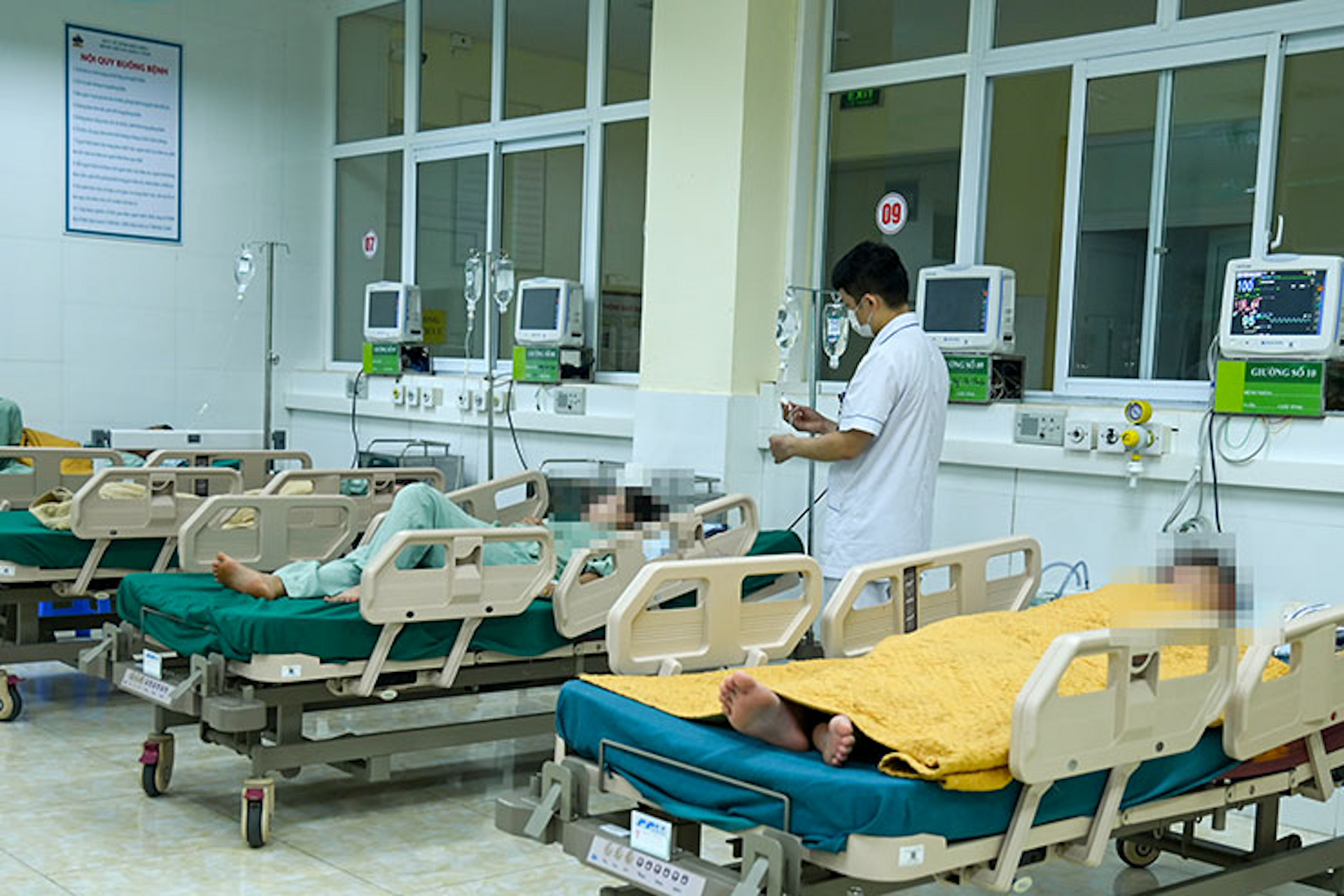 Bệnh nhân điều trị tại Bệnh viện Đa khoa tỉnh Điện Biên. (Ảnh: Báo Điện Biên)