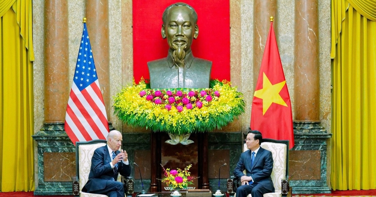 Chủ tịch nước Võ Văn Thưởng tiếp Tổng thống Mỹ Joe Biden