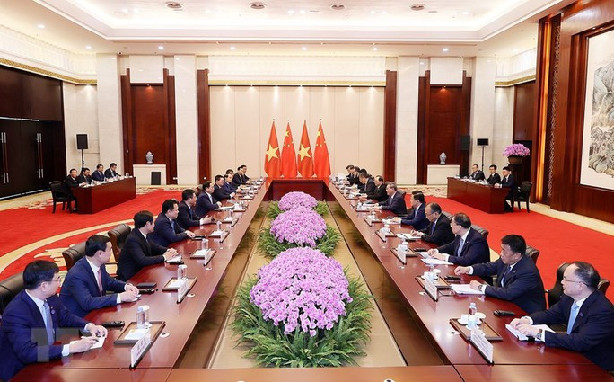 Thủ tướng Phạm Minh Chính hội đàm với Thủ tướng Trung Quốc Lý Cường - Ảnh 4.