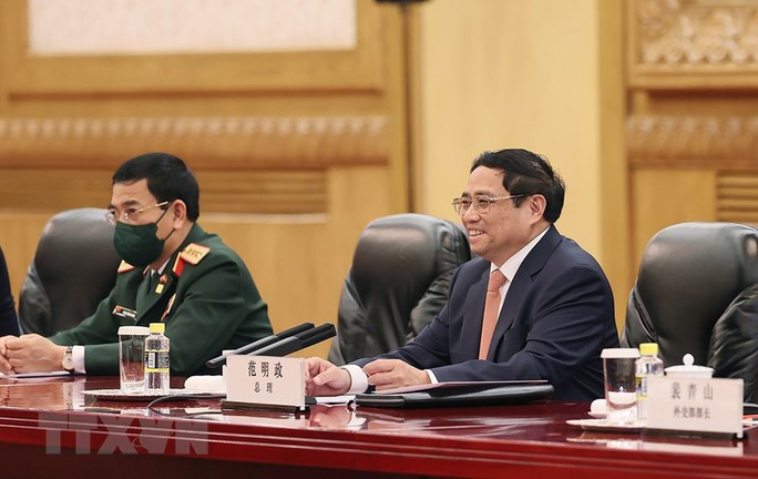 Thủ tướng Phạm Minh Chính hội đàm với Thủ tướng Trung Quốc Lý Cường - Ảnh 6.