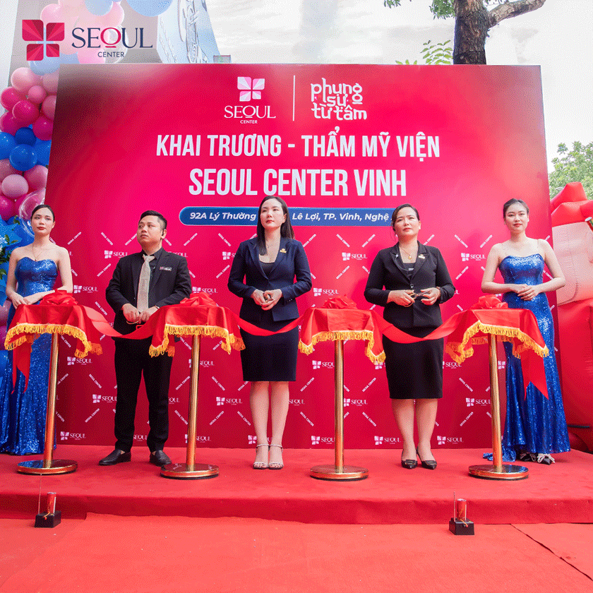 Cắt băng đỏ khánh thành khai trương chi nhánh Seoul Center thành phố Vinh